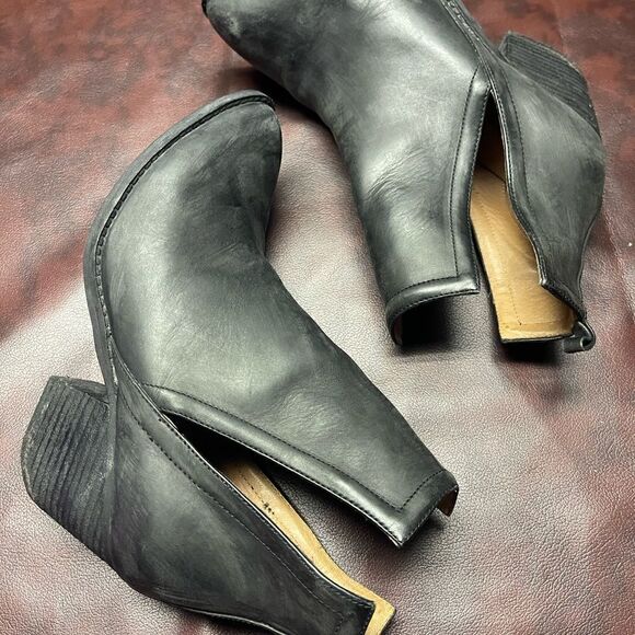 Jeffrey Campbell black washed leather‎ Orwell boots booties, size 8.5 - Picture 5 of 8